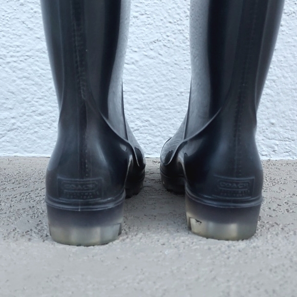 Coach Rubber Rain Boots - Picture 4 of 13